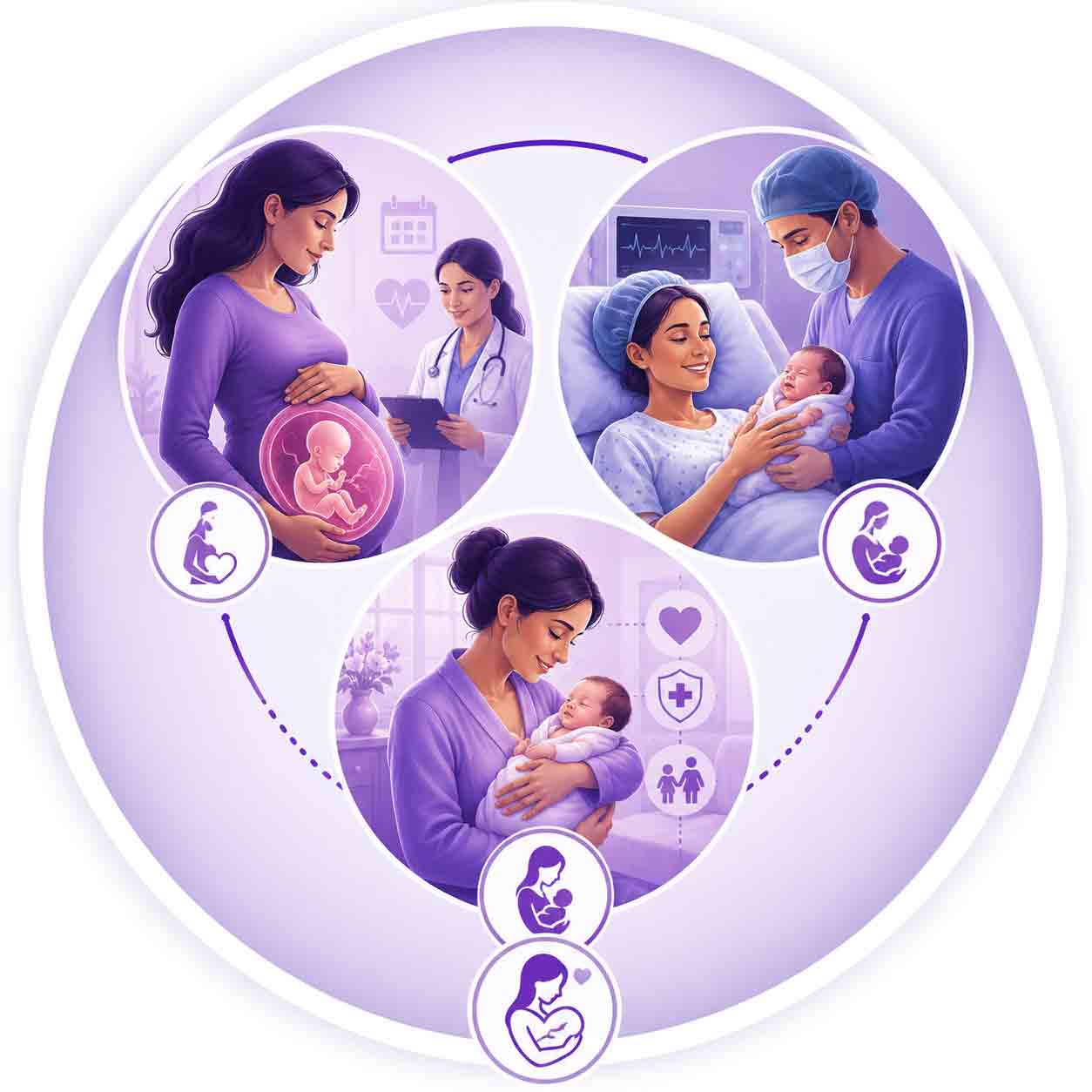 Antenatal, intranatal, and postnatal care