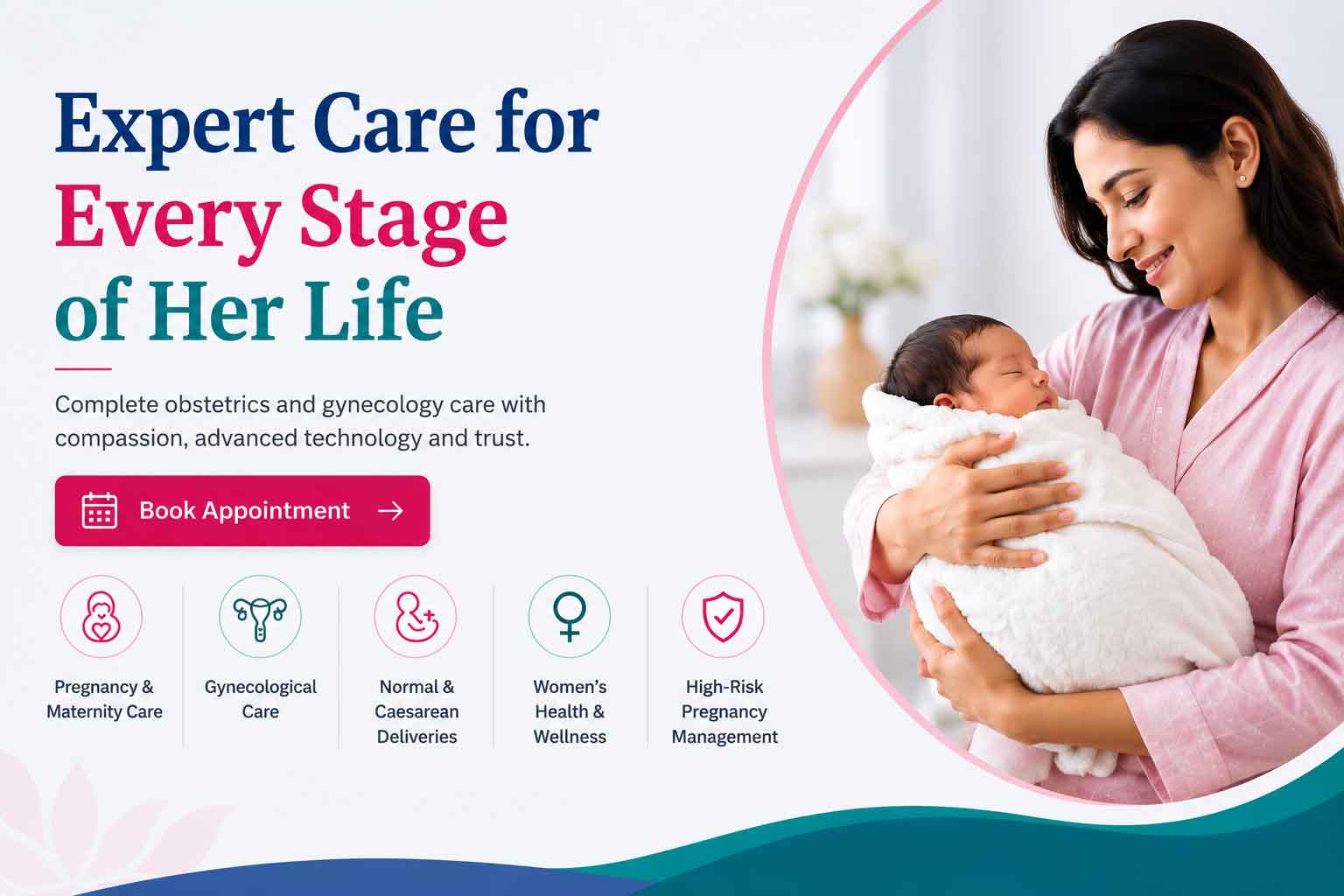 Expert gynecology and obstetrics care in Raichur featuring maternity care, pregnancy services, normal delivery support, women's health and newborn care