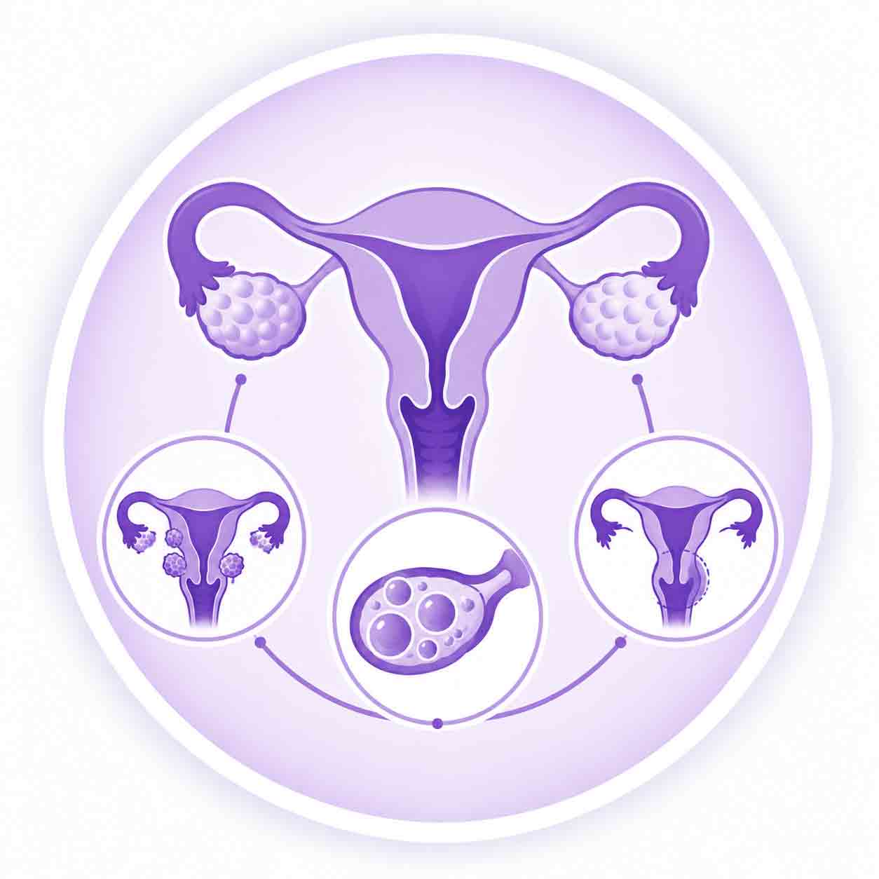 Fibroids, ovarian cysts, and uterine disorders