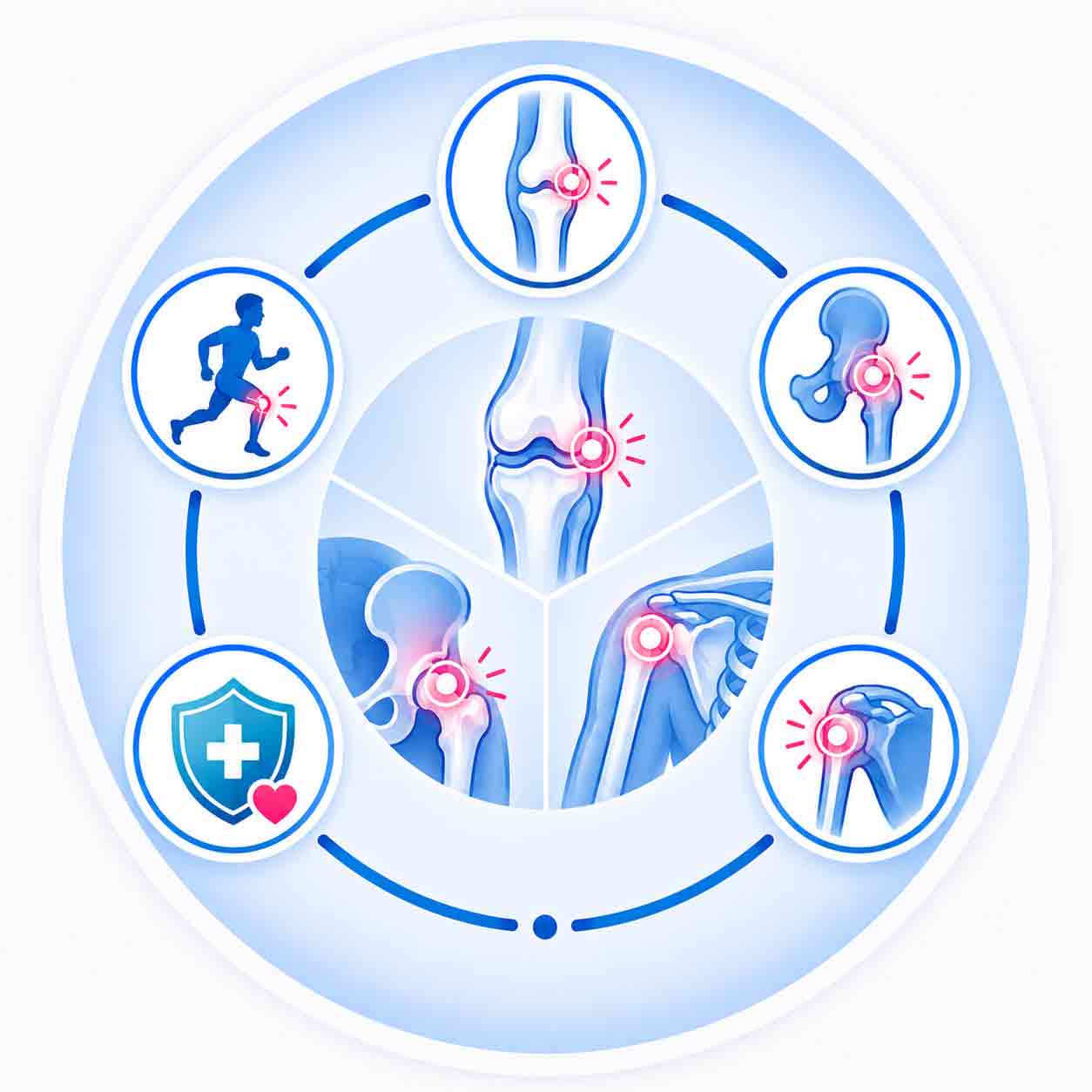 Knee, hip, and shoulder conditions